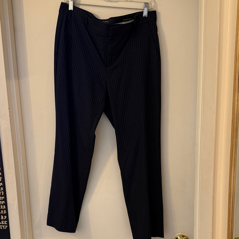 Banana Republic Women's Black Pinstripe Trousers